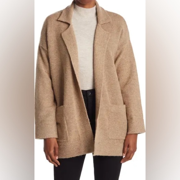 Thread & Supply Textured Camel Cardigan Coat - Picture 1 of 11